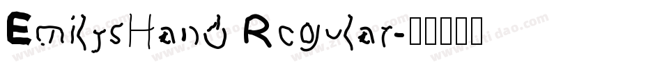 EmilysHand Regular字体转换